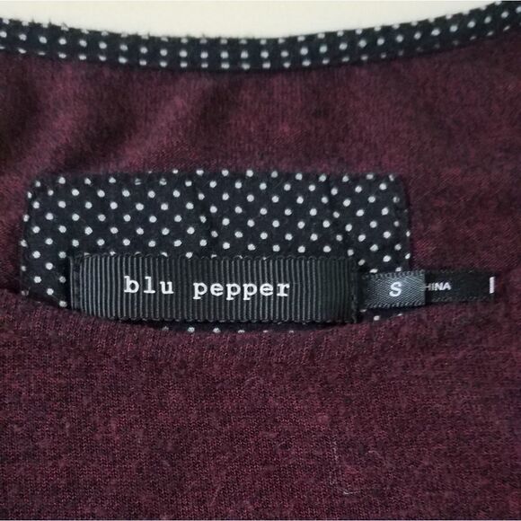 Blu Pepper Burgandy Sweater - Picture 2 of 10